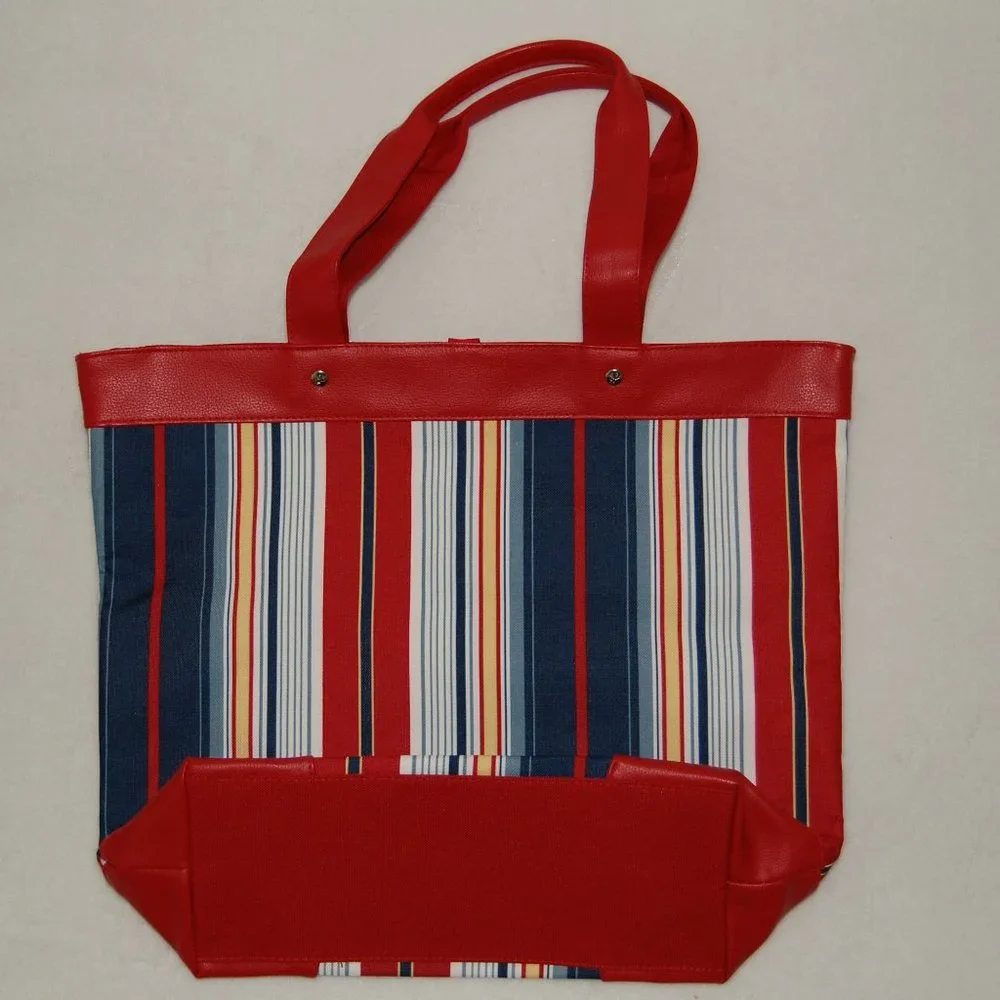 NWOT Lancome Tote Shoulder & Handbag, Base: 14"x5", Height: 14" (22" w straps) - Picture 2 of 11